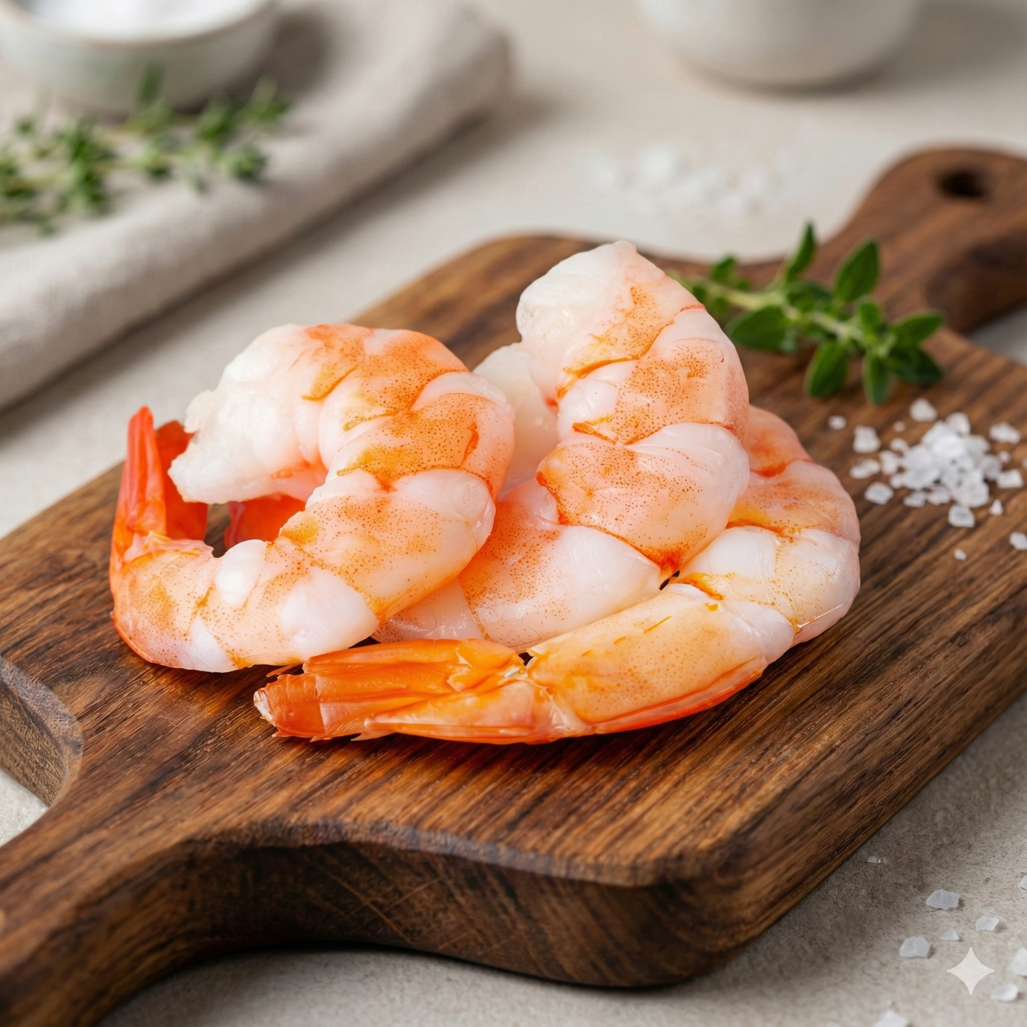 Camarón cocido  - Camarones cocidos importados o nacionales en diferentes medidas.